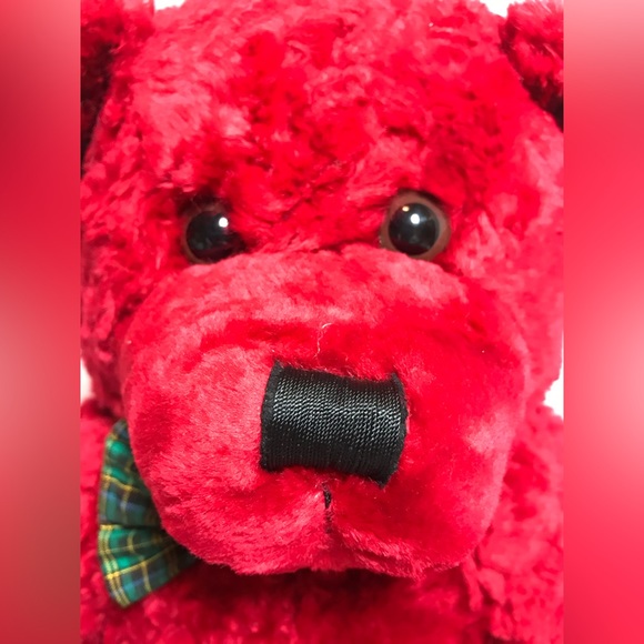 Vintage Red Holiday Christmas Teddy Bear Dillard’s exclusive - Picture 6 of 6